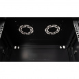 Шкаф 19" телекоммуникационный настенный, 12U 635x600х450 мм, дверь перфорация, черный